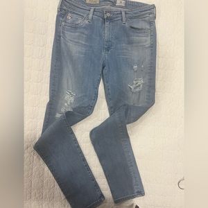 Adriano Goldschmied The Midi Ankle Mid Rise Legging Ankle Size 29